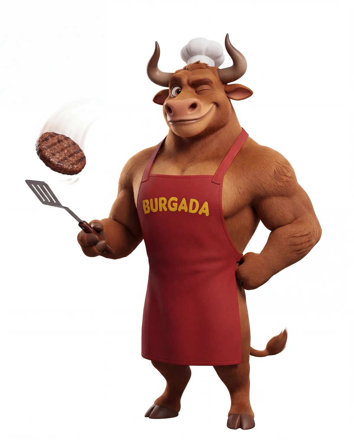 Mascote Burgada, pose 3