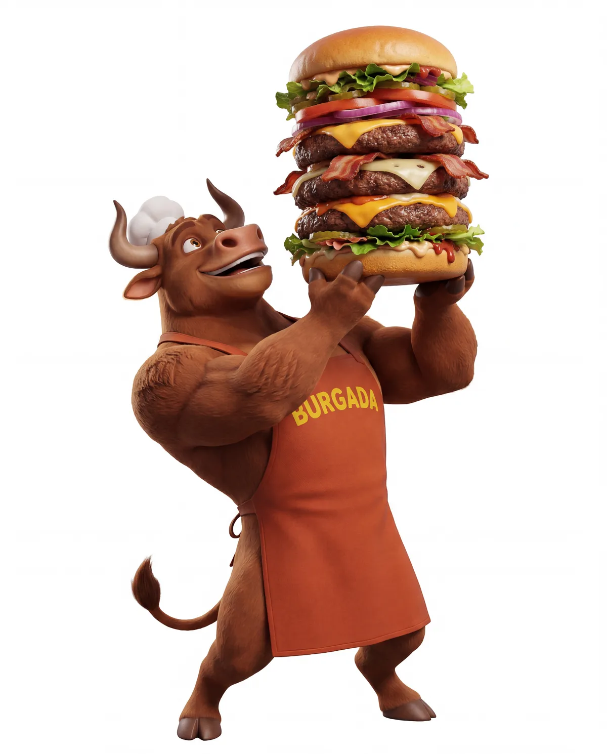 Mascote Burgada, pose 1