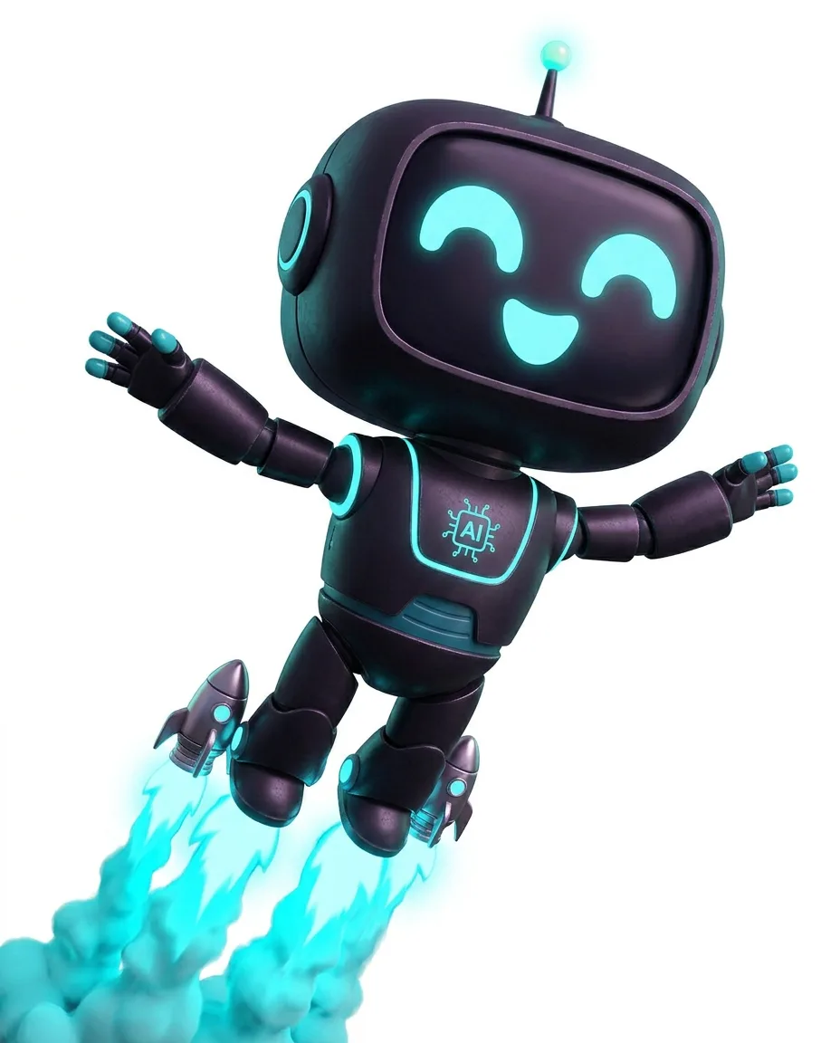 Mascote Nexbot, pose 3