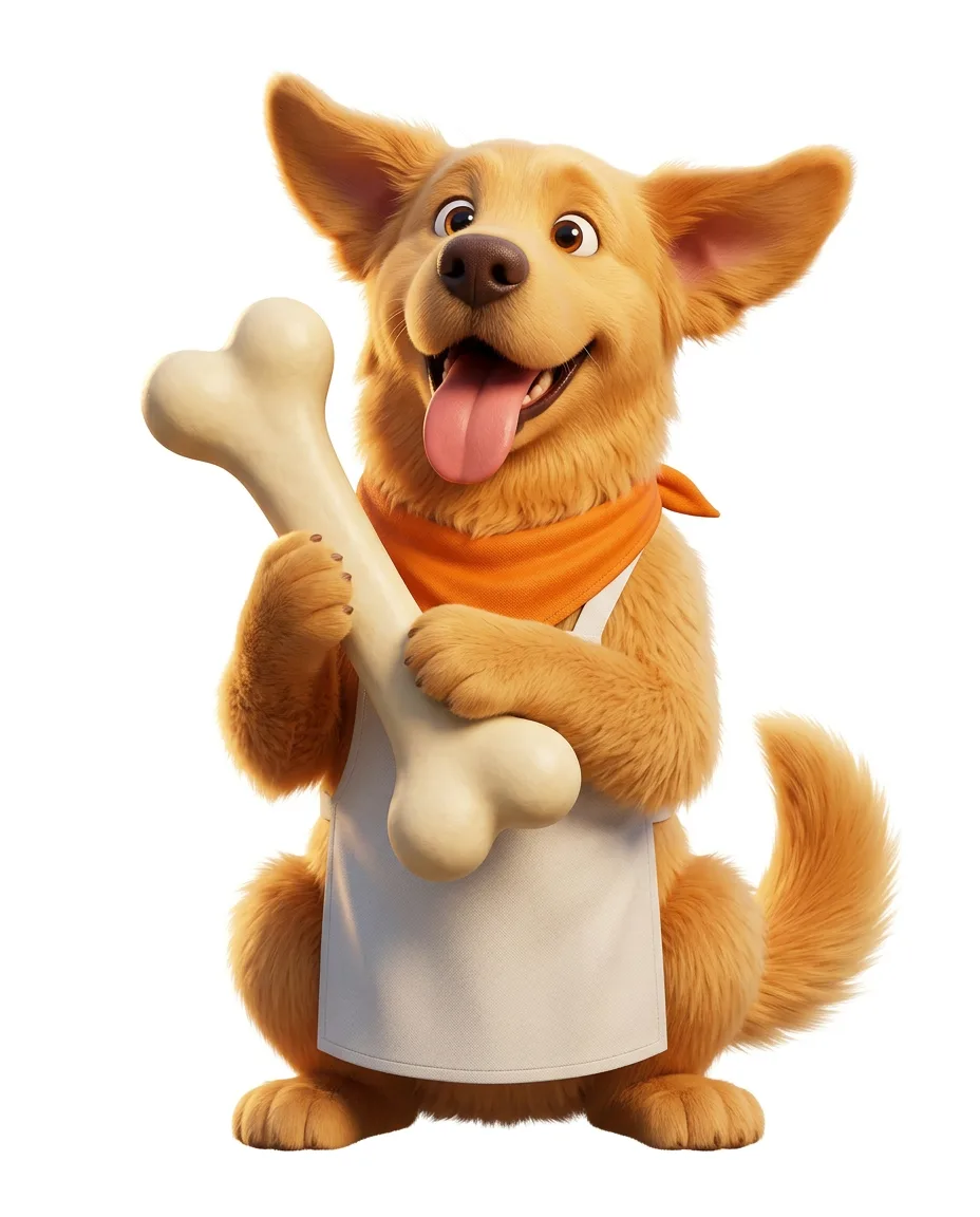 Mascote PataFeliz, pose 2