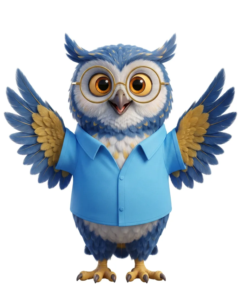Mascote Sabervivo, pose 2