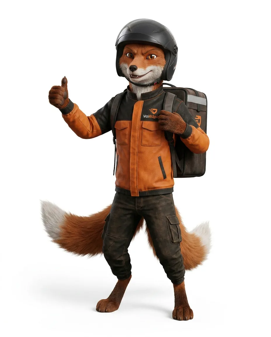 Mascote VaiRápido, pose 1