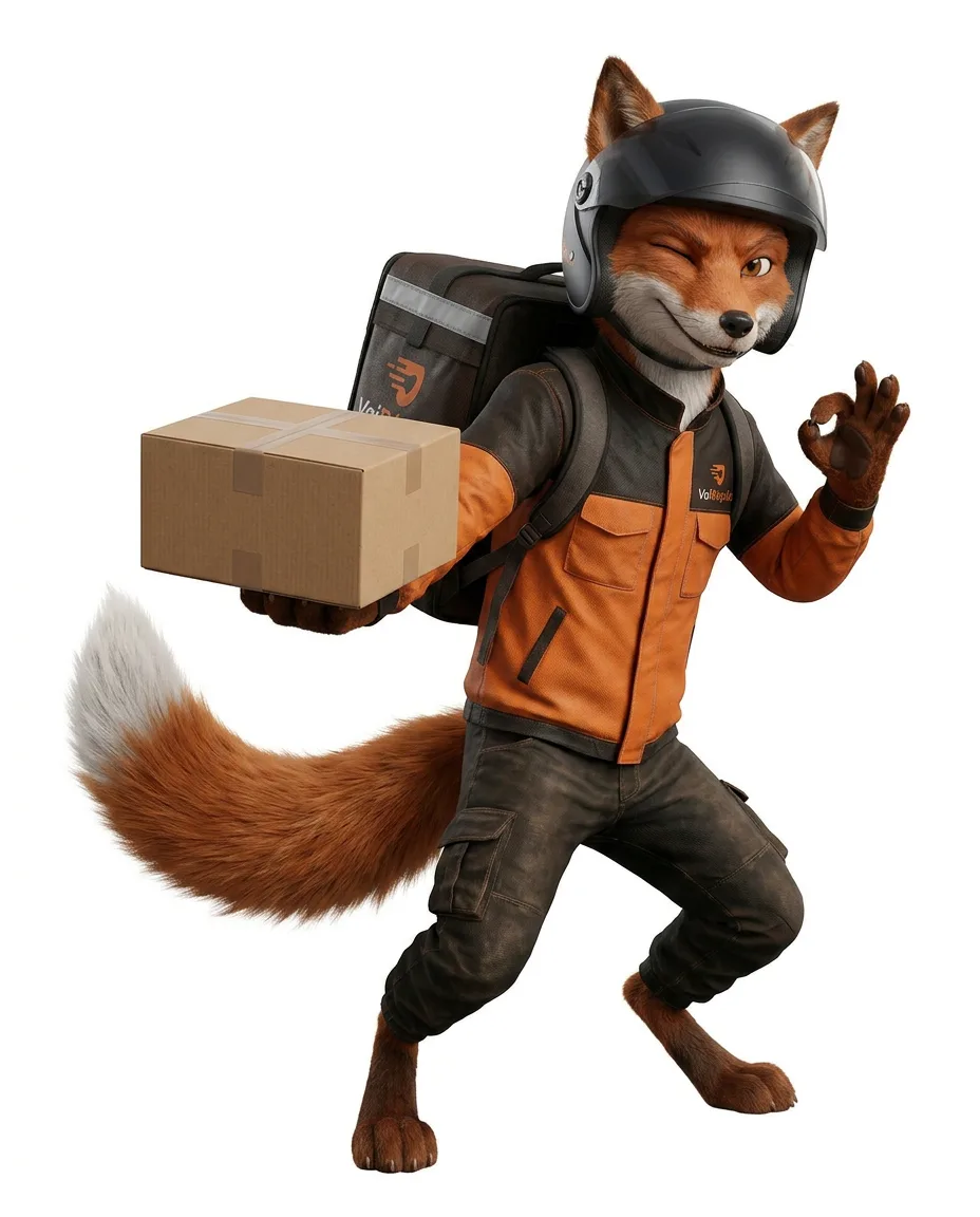Mascote VaiRápido, pose 2